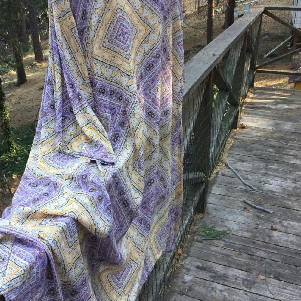 Cotton on brand kimono in lavender and sherbet yellow - Picture 8 of 12